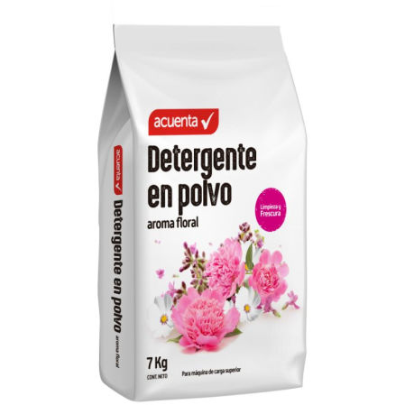 Detergente en polvo aroma floral